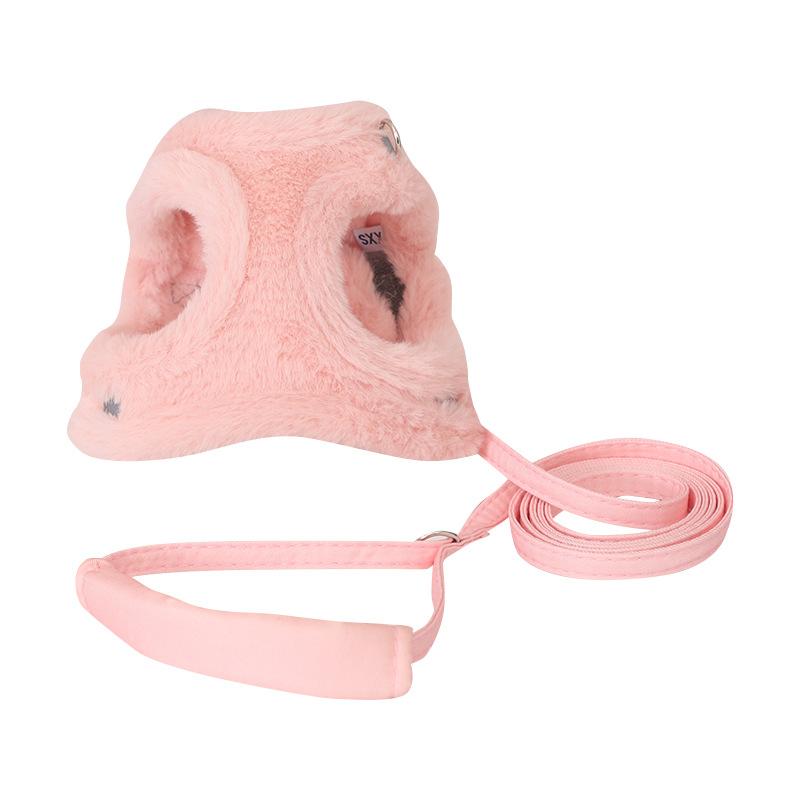 超小型犬用暖かハーネス胴輪ベストピ...