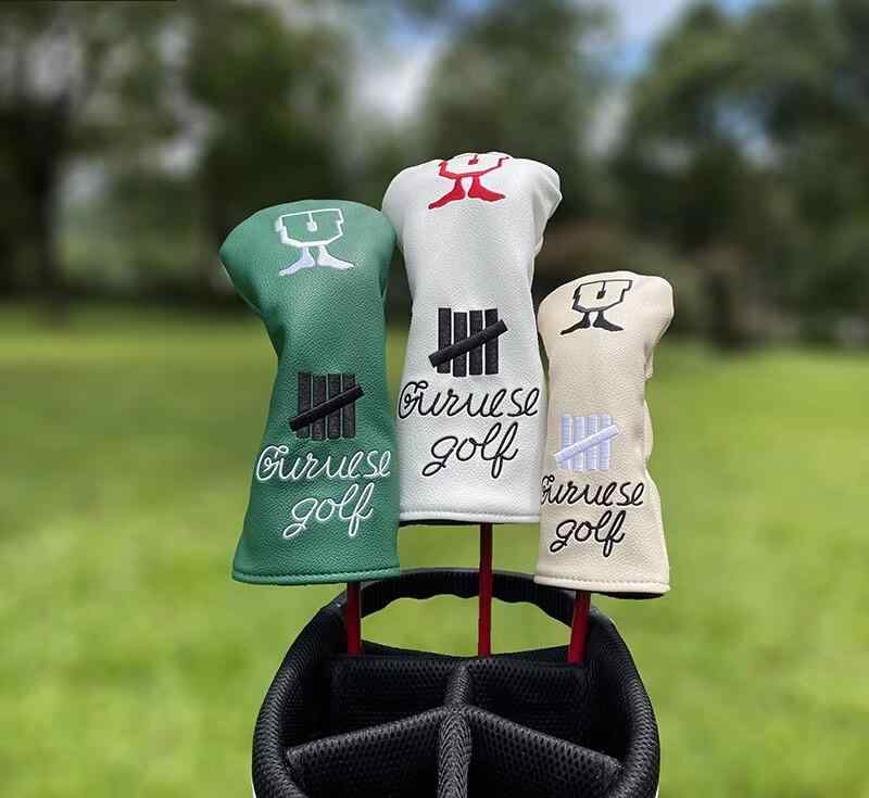 ドライバー 保護 ホワイト ベージュ ゴルフ用品 グリーン おしゃれ