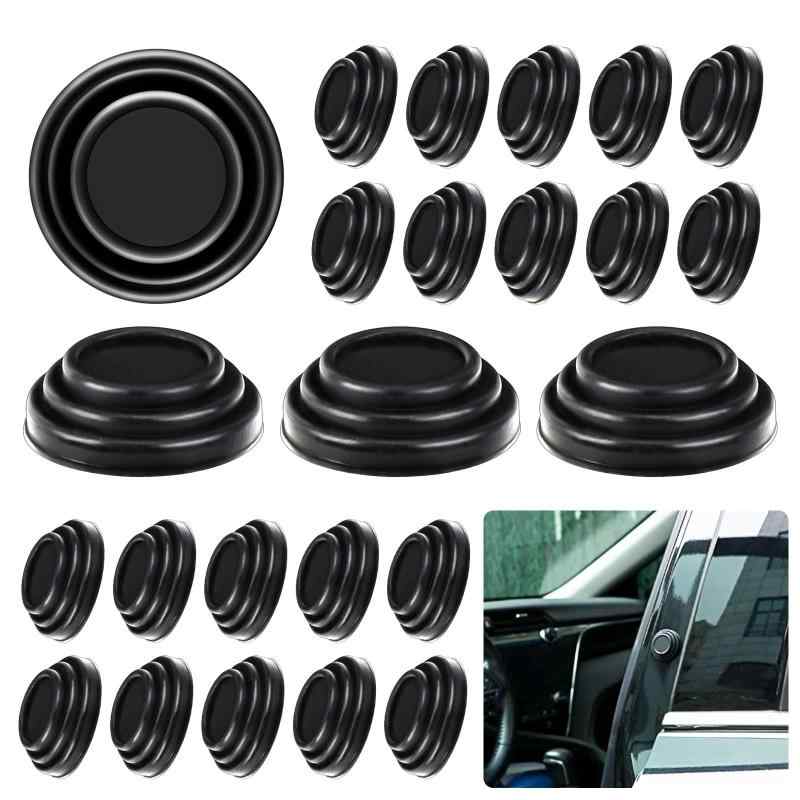 音 改善 閉める 衝突防止 静音 車 遮音ショックアブソーバー 黒 汎用 50個セット クッションゴム 車の..