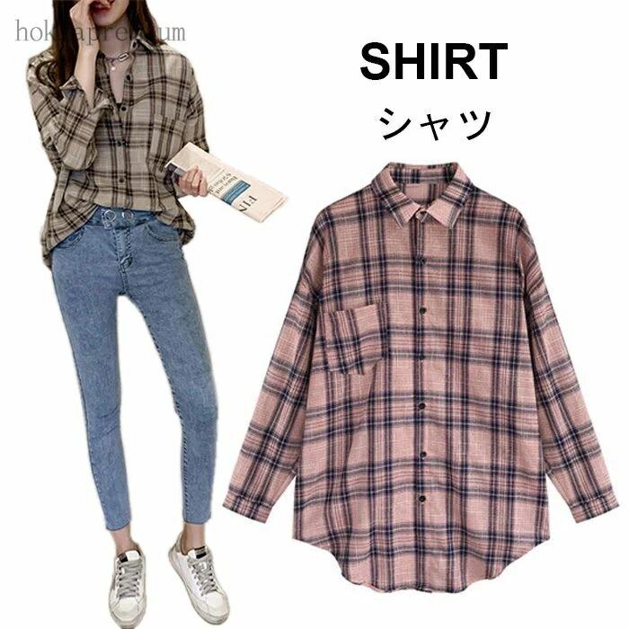 Rakuten - 可愛い スッキリ 体型カバー チェック柄 シンプル 大きいサイズ ゆったり おしゃれ キレイめ トップス