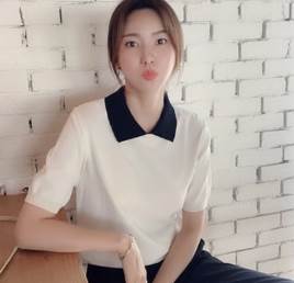 プルオーバー レギュラーカラー 二の腕カバー 五分袖 トップス 白 伸縮性 秋 カットソー ブラック 夏 ホワイト スリム 黒 パフスリーブ セミタイト レディース ストレート カラバリあり 無地 半袖 柄シャツ ミドル丈 襟付き 普通丈トップス