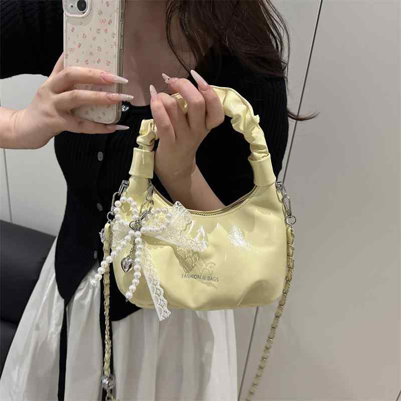 乐天商城 - 鞄 レディース ハンドバッグ カバン ギャザー ショルダーバッグ プリーツ 2way 通勤用