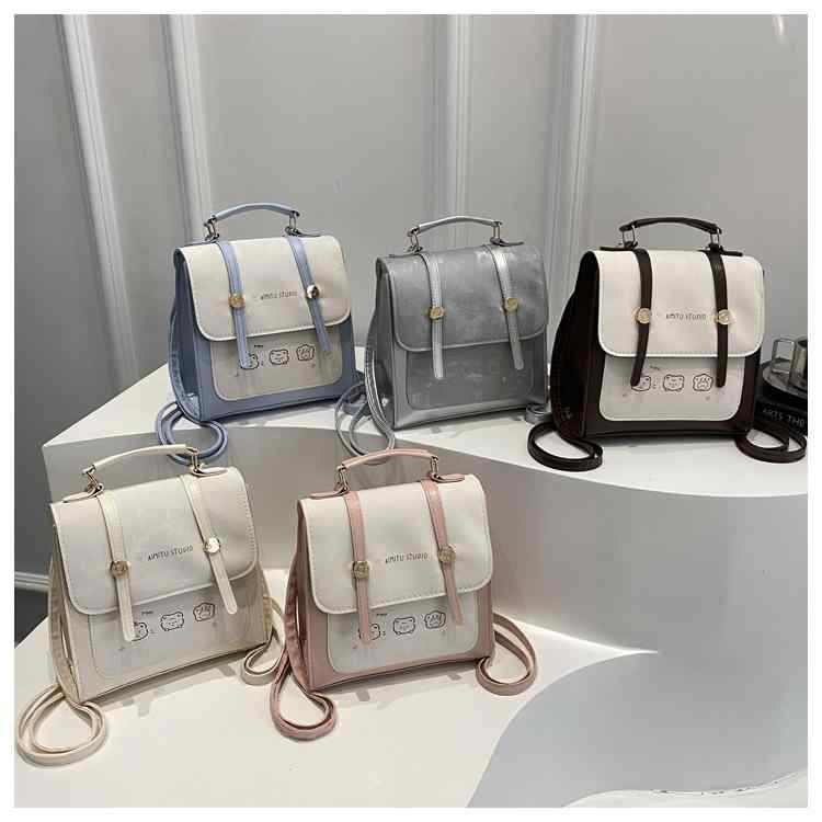 Rakuten - リュック バックパック ショルダーバッグ 大容量 ピンク系 レディース 斜めがけ かわいい カバン 手提げ バッグ 韓国風
