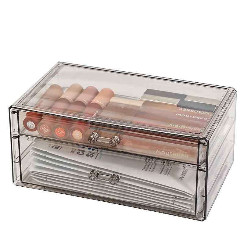 引き出し マスク ケース 品 式 デスク アクリル 高級 感 整理整頓 卓用 収納 収納 防塵 重ねて使える ケース 化粧 家庭 用品 トップ 収納ケース