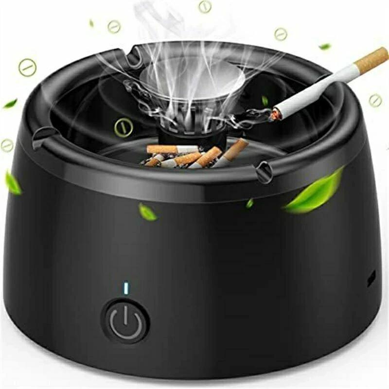 自宅喫煙所 父の日 2000mAH大容量 USB充電 マイナスイオン発生器 2階段風量切替 灰皿 軽量 電動吸煙式 ..