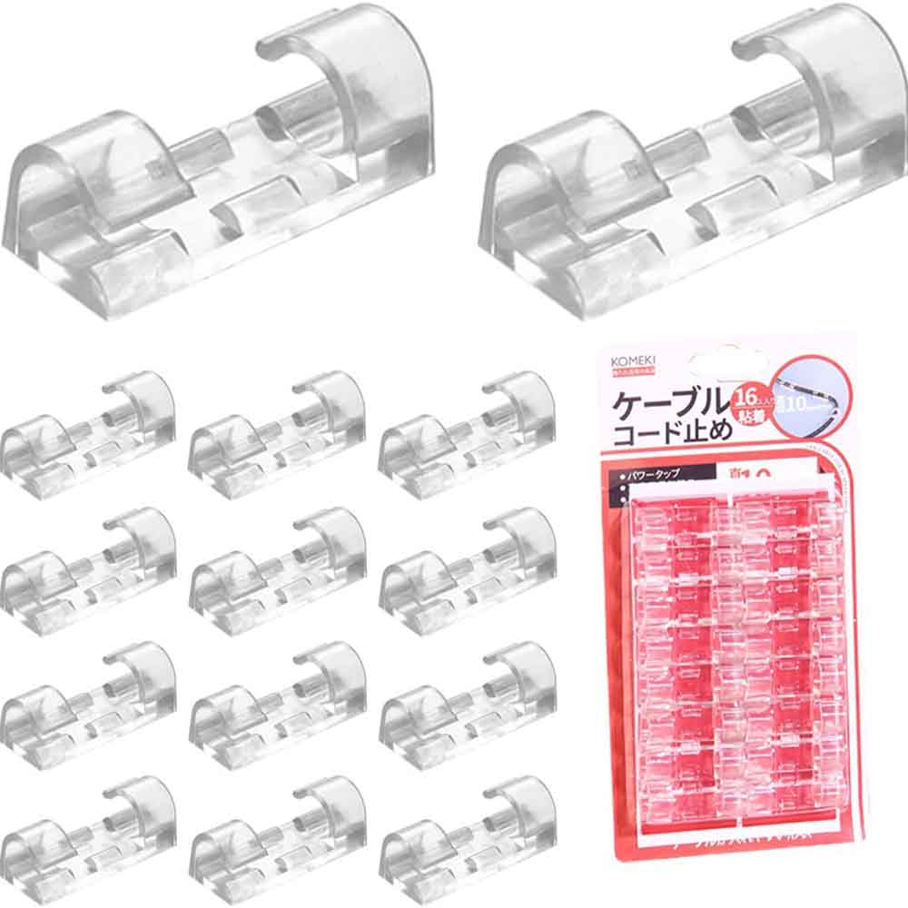 コマンドフック フック 配線止め まとめる 整理 80個セット ケーブルクリップ ホルダー 配線クリップ ..