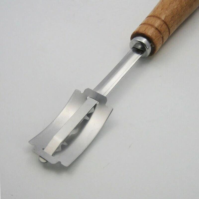 クープナイフ パン作り パン用クープナイフ ブレード4枚付 握りやすい パン切りナイフ パン切り ステン..