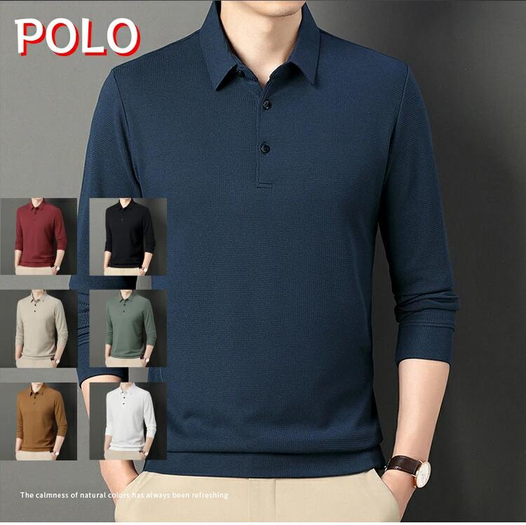 Tシャツ 春秋 ポロシャツ 就任 上着 ゴールデンウィークきれいめカジュアル系 仕事 tシャツ 厚手 父の日 一人暮らし メンズ 長袖ポロ 吸汗速乾 長袖 暖かい 外出着 無地 ユニフォーム おしゃれ 長袖 スポーツズ ゴルフウェア