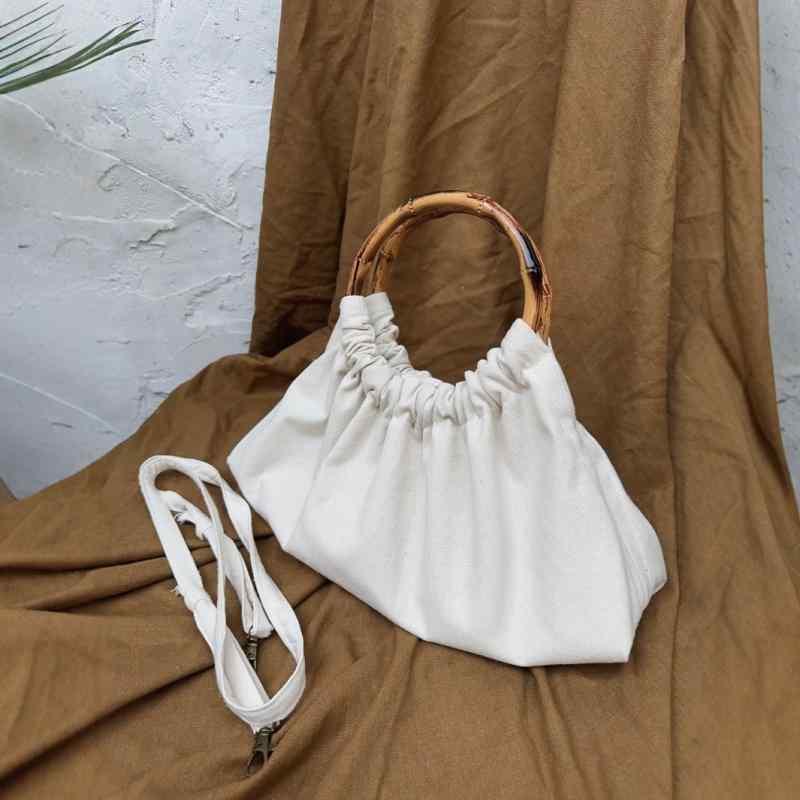 ハンドバッグ大容量チャイナドレス竹...