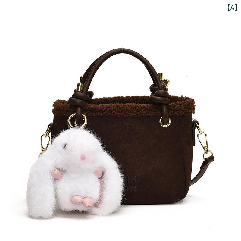 バッグ レディース かわいい ストロベリー 枕型 ふわふわ もこもこ 手提げ 斜めがけ マカロンカラー PU ポリエステル デイリーユース