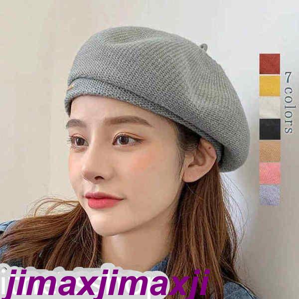 Rakuten - 通勤 帽子 通学 ニット帽 秋冬 新生活 シンプル かわいい 小物 レディース あったか ベーシック 小顔効果 ハット 定番 秋冬 ベレー帽 おしゃれ 無地 暖かい 人気