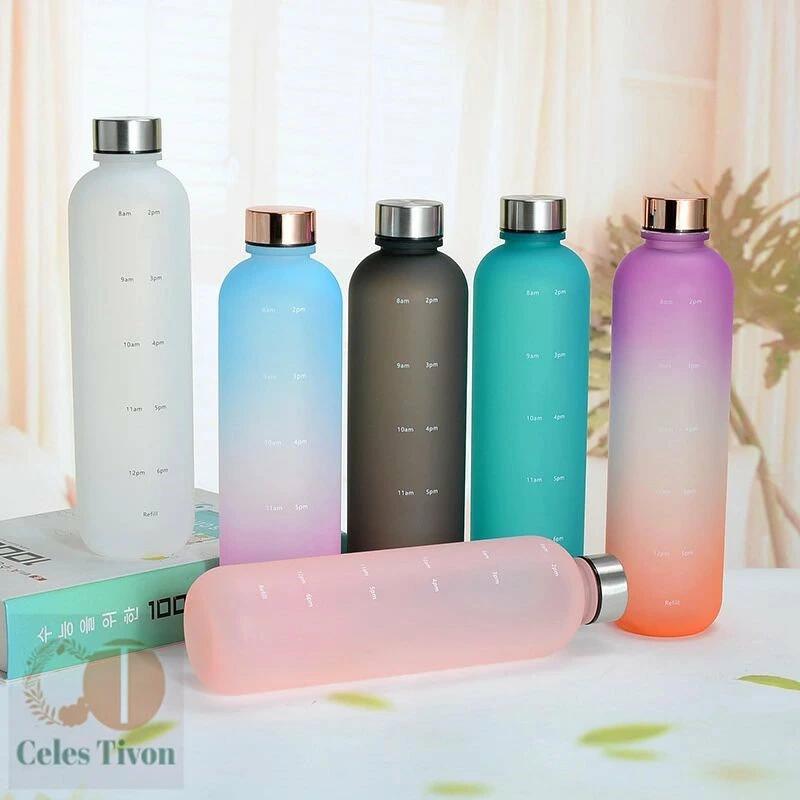 水筒 タイムマーカー 男女兼用 1000ml マグ 【タイムマーカー付きドリンクボトル】 トライタン 1L 大容量 ボトル メモリ ウォーターボトル リマインダー 目盛り付き プラスチック 付き メモリ付き 1リットル