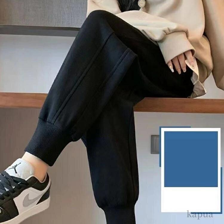 ロングパンツ 綿 ジョガーパンツ パンツ スウェットパンツ レディース コットン ボトムス 暖かい 裏起毛タイプあり(4)