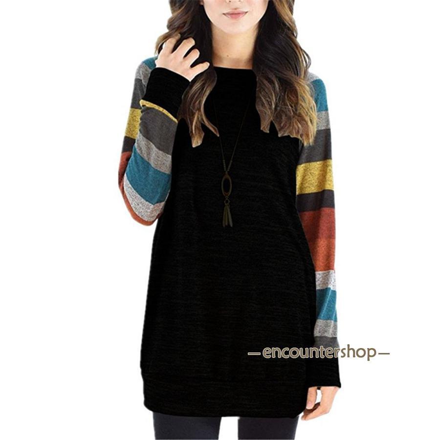 着痩せ チュニック 羽織 レディース 長袖 ロングシャツ ゆったり シャツ 体型カバー 春秋 無地 おしゃれ 秋物 トップス ワンピース ロンT