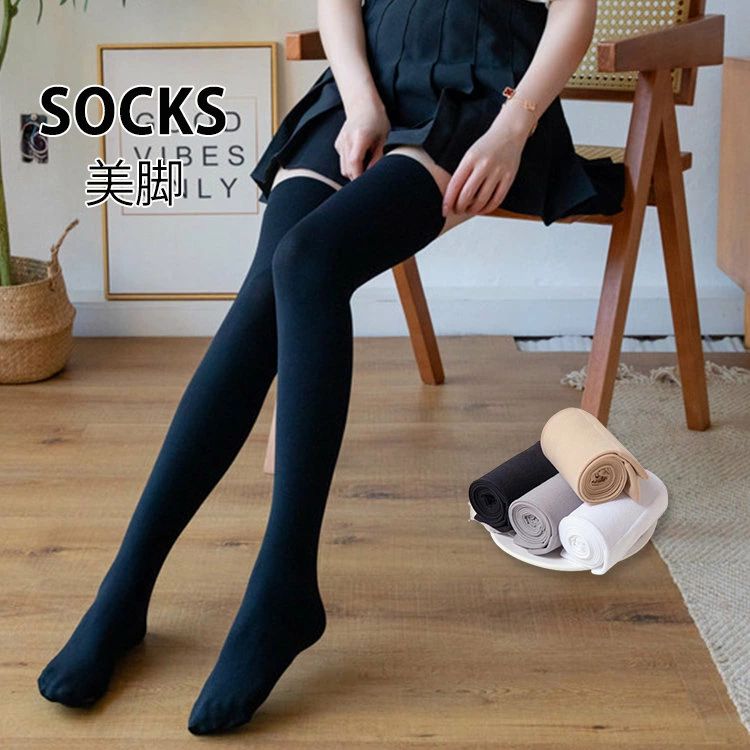 冬 JK 2足セット ニーハイ オーバー JK制服 ロングソックス 秋 靴下 女子高生 ロング オールシ 美脚 シンプル 春 コスプレ オーバーニーソックス 可愛 夏 柔らかい 膝上 くつした レディース 通学 学生 おしゃれ ソックス