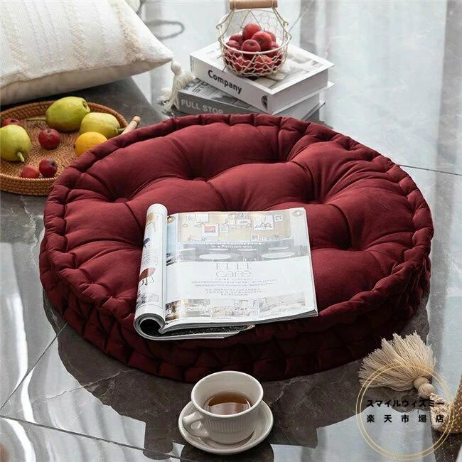 座布団 座る 北欧 丸型 円形 床 北欧モロッコ ベルベットラウンド 座椅子 おしゃれ インテリア オシャレ座布団 丸い 座布団 姫系 円形 お洒落 ラウンド 丸 フロア アジアン ラウンド おしゃれ