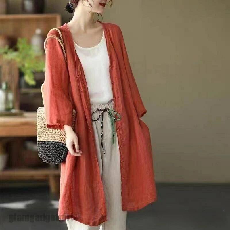 オフィス 紫外線対策 羽織 uv サマー 冷房対策 アウター トップス 新生活 綿麻 ギフト 長袖 涼しい 薄手 夏 レディース 春 リネン 送料無料 吸汗速乾 プレゼント