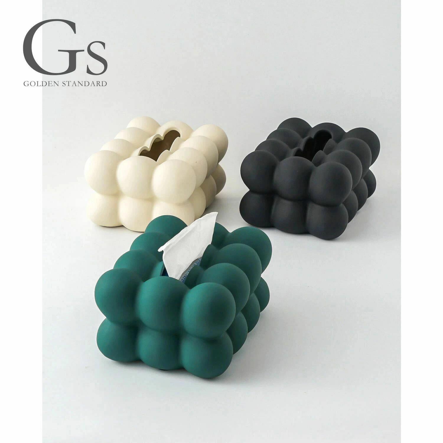 韓国風 インテリア モダン 陶器 金属 無機質 カバー テッシュカバー ティッシュ シンプル シンプル ティッシュケース ケース インス風 おしゃれ ボール