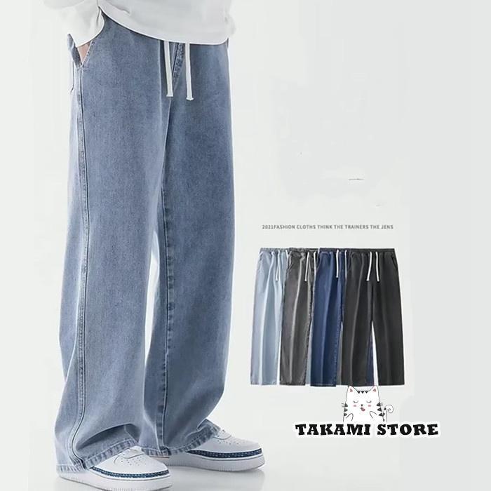 デニム カジュアル パンツ ワイドレッグ ズボン メンズ ワイド デニムパンツ メンズ ゆったり ジーンズ ロングパンツ ストレート