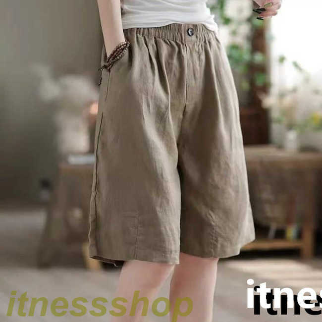 ショートパンツ レディース ハーフパンツ 半ズボン ショーパン 五分丈パンツ ゆったり ウエストゴム 五分丈 着痩せ サマーパンツ ワイドパンツ 夏 短パン ワイド裾 5分丈パンツ