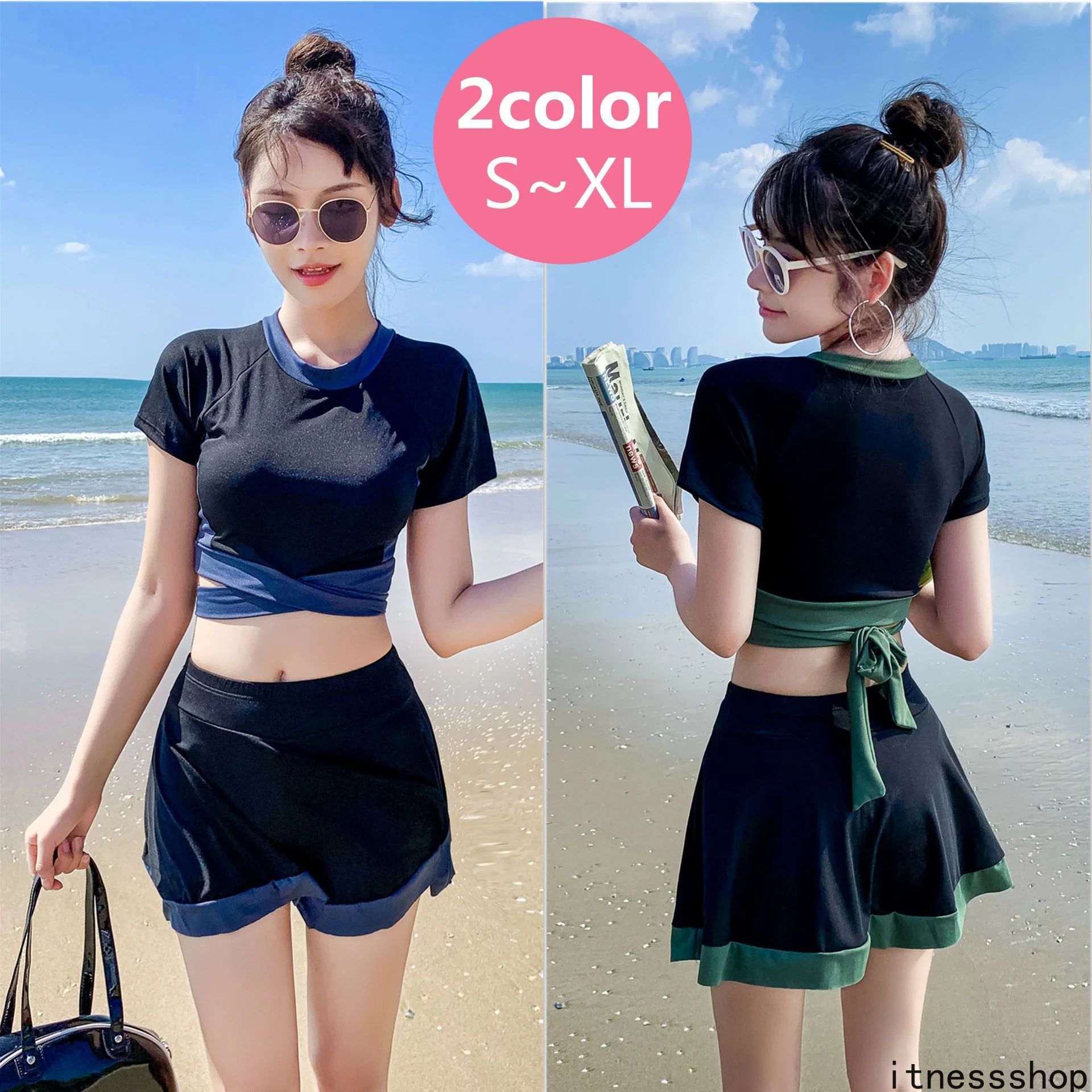 高校生 ギフト 10代 ギフト スポーティー ワンピース レディース スイムウェア 水着 可愛い 中学生 体型カバー