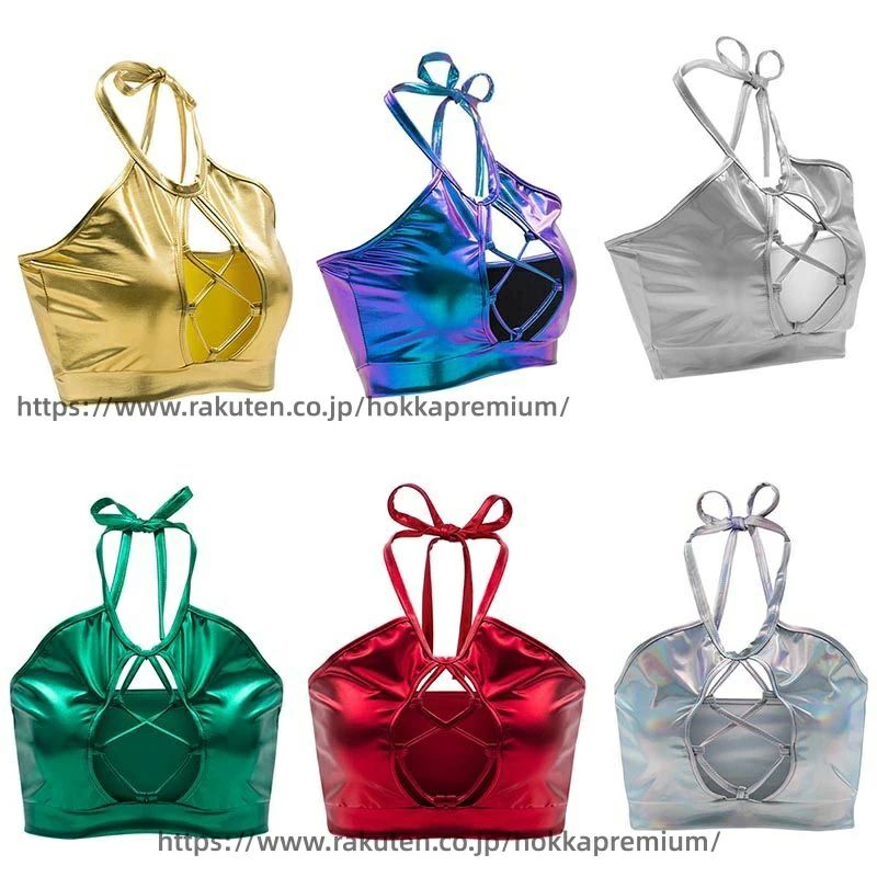 トップス/ホルターネック インナー キャミソール コスプレ ショート丈 アメスリ ブラトップ コスチューム