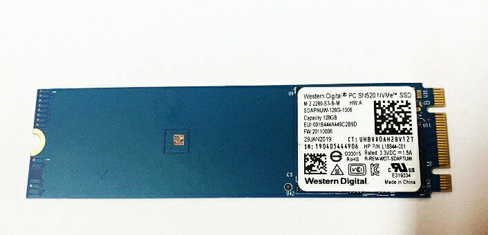 Western Digital PC SN520 NVME SSD M.2 2280 SDAPNUW-128G 128GB 増設SSD★送料無料【中古】