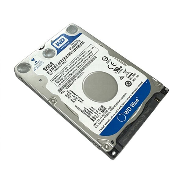 【中古】WESTERN DIGITAL 2.5インチ内蔵HDD 320GB SATA6.0Gb/s 5400rpm 8MB 7mm厚 WD3200LPVX ノートPC用ハードディスク