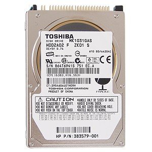 2.5インチ 内蔵HDD　ノート用HDD　TOSHIBA IDE MK1031GAS 100GB Ultra ATA/100 9.5mm 中古HDD　ノートハードデスク【中古】