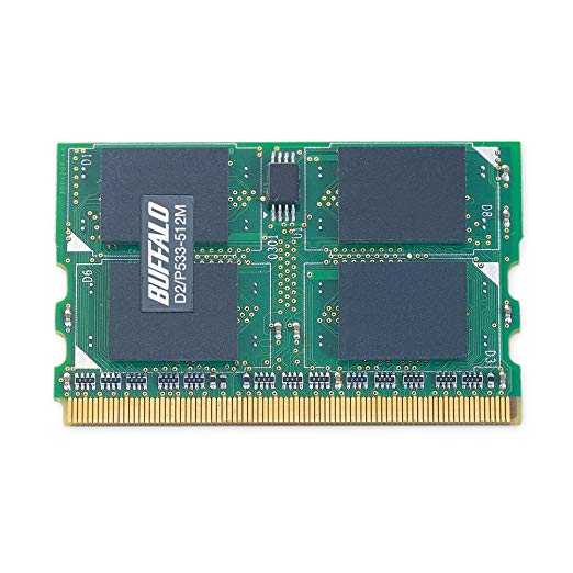 【中古】レッツノート用メモリ BUFFALO D2/P533-512M DDR2 SDRAM 172Pin MicroDIMM D2 P533 増設メモリ 送料無料