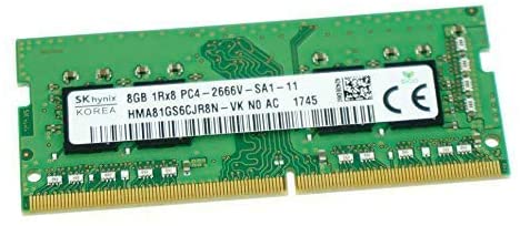 安心初期保障★SK Hynix 8GB PC4-21300 DDR4-2666V PC4-2666 260Pin SODIMM HMA81GS6CJR8N 増設メモリ ★送料無料 最短翌日届ける！！！【中古】