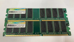 【中古】デスクトップPC用メモリ　メーカー混在　1GB DDR333 PC2700 DIMM 2枚組　計2GB　2枚メーカー揃い　増設メモリ【送料無料】交換メモリ