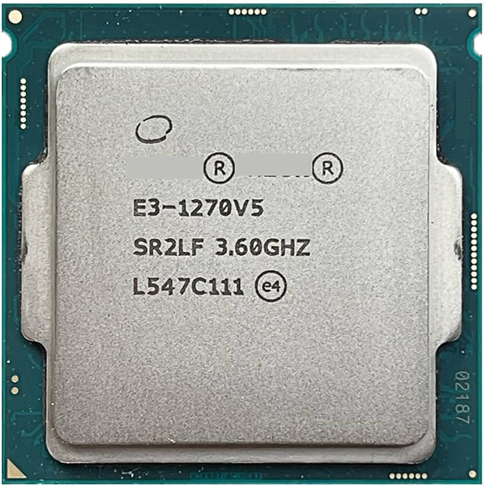 正規品★安心初期付き★デスクトップ用cpu INTEL　Xeon E3-1270 v5 3.6GHz e3-1270v5 CPU 【中古】送料無料 ●中古パソコンから抜き取った物です。ES品ではありません。 ●当商品はCPUのみです。付属品...