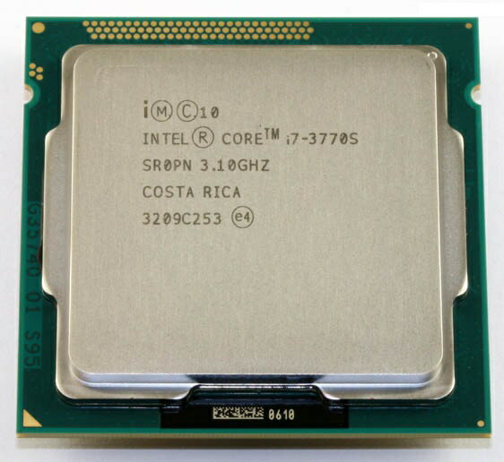 【中古】デスクトップPC用CPU INTEL Core i7-3770S 3.10GHZ SR0PN インテル 増設CPU