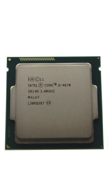 デスクトップPC用CPU INTEL Core　i5-4670 SR14D 3.40GHZ インテル 増設CPU【送料無料】【中古】