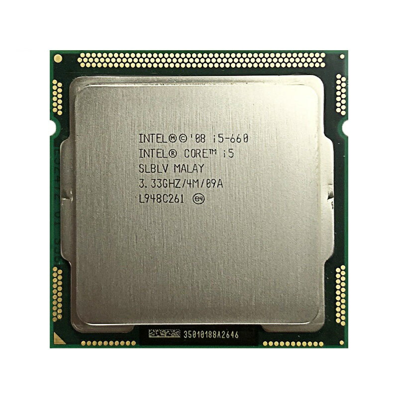 デスクトップPC用CPU INTEL Core　i5-660 3.33GHz 4M インテル 増設CPU【送料無料】【中古】 ●動作PCから外した物です。傷も少なくて、未使用状態に近いです。 ●当商品はCPUのみです。付属品はありません。 ●送料無料です。ネコポスで発送します。ポスト投函ですので、時間指定できません。 ●中古品のため、多少汚れか傷がありますので、予めご了承ください。 ●写真は流用しております。写真のものと多少異なる場合はあります。