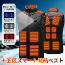 2024最新強化版 電熱ベスト バッテリー付き ヒートベスト 15エリア発熱 ヒータベスト 女性用 男女兼用 ヒーター付きベスト 発熱ベスト 防寒着 usb充電...