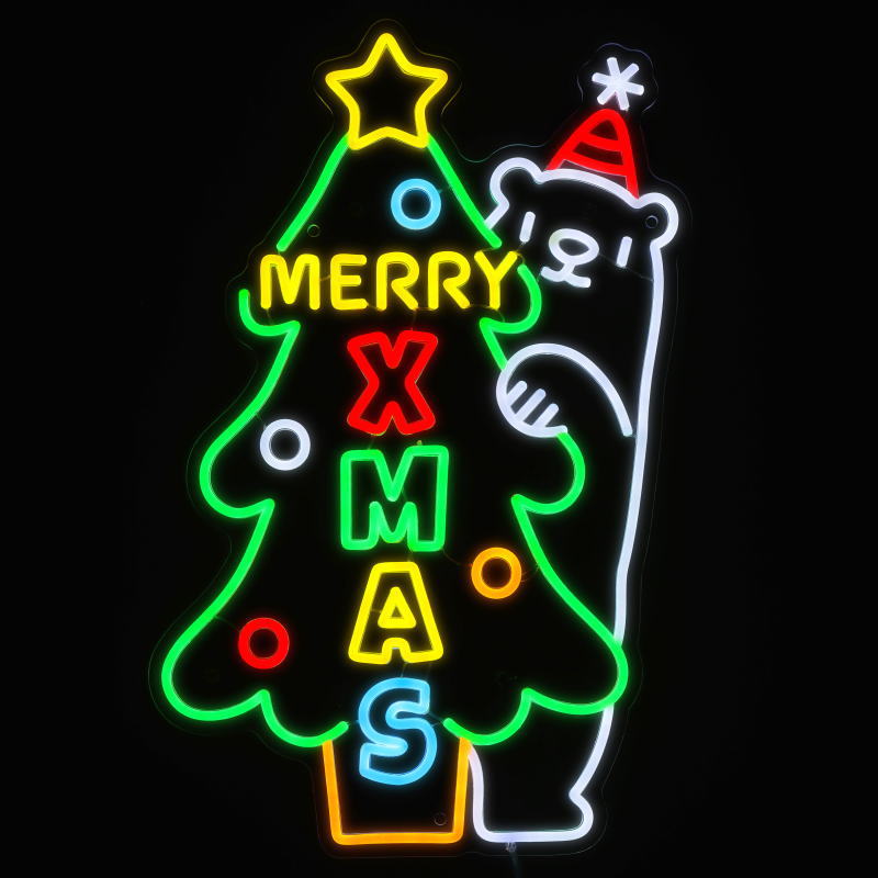 Rakuten - クリスマスネオン ツリー＆シロクマ WG-24497 クリスマス イルミネーション