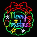 クリスマスネオン MCリース(コントロールマルチ) WG-24498 クリスマス イルミネーション