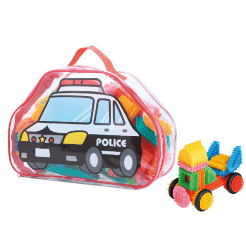 ペタペタブロック ビニールバッグ入 パトカー MA-50282PTのサムネイル