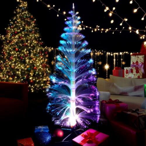 クリスタルファイバーツリー（マルチ） 120cm WG-0624 クリスマス イルミネーション