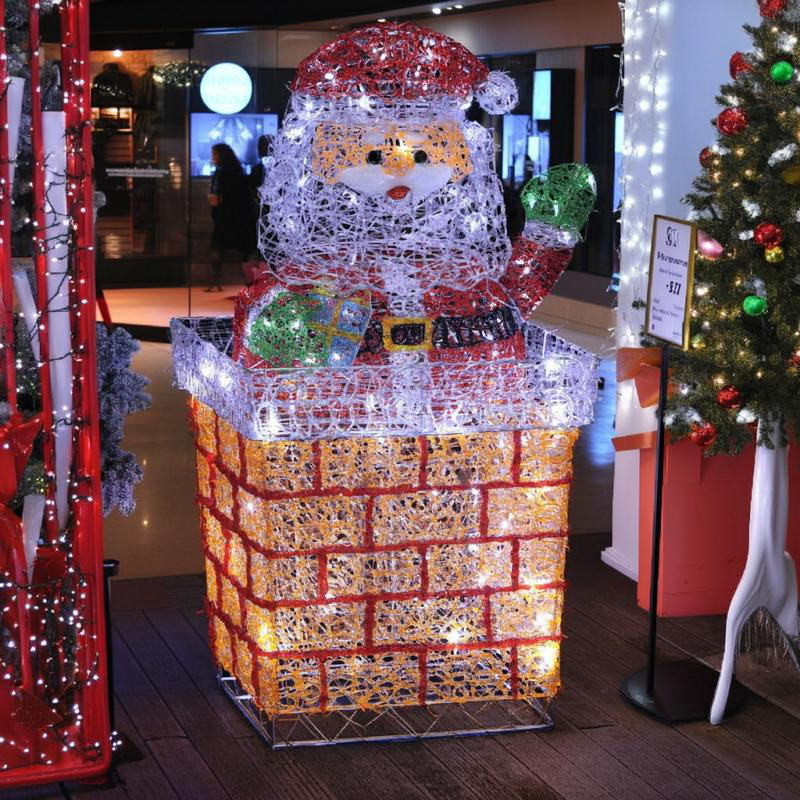 LEDクリスタルエントツサンタ（BIG） WG-23317 クリスマス イルミネーション