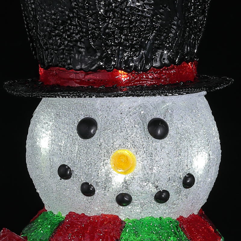 LEDクリスタルモチーフ ハットスノーマン WG-25404 クリスマス イルミネーション