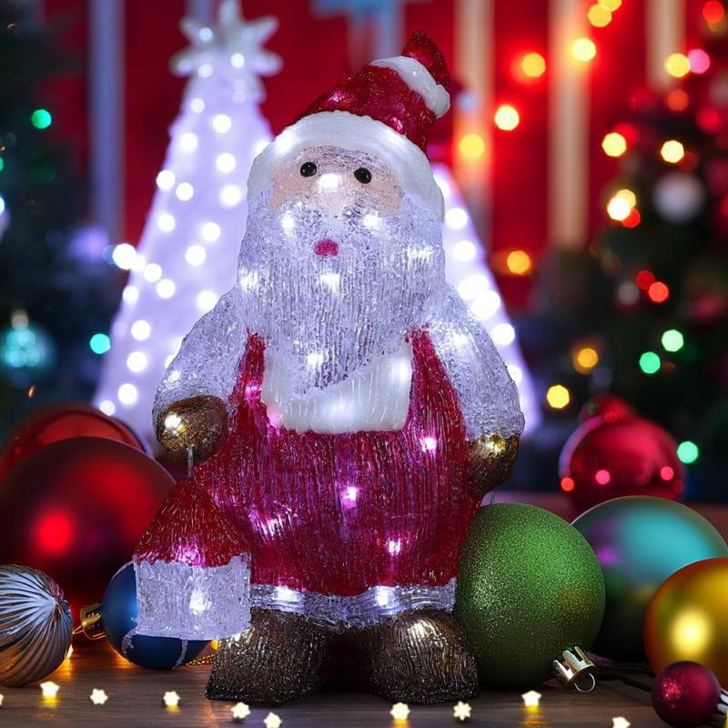 LEDクリスタルモチーフ ランタンサンタ WG-24302 クリスマス イルミネーション