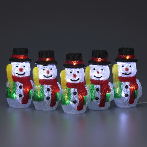 LEDクリスタルモチーフ スノーマン'S WG-23466SN クリスマス イルミネーション