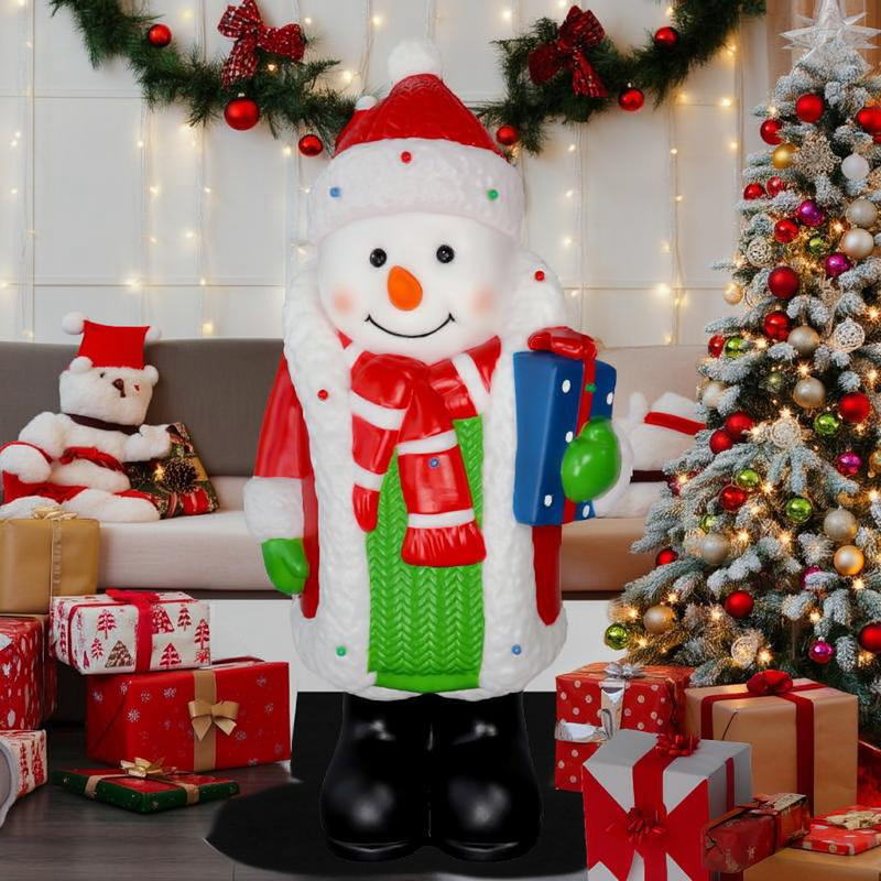 Rakuten - 電池式クリスマスブローライト プレゼントスノーマン WG-24334 クリスマス イルミネーション