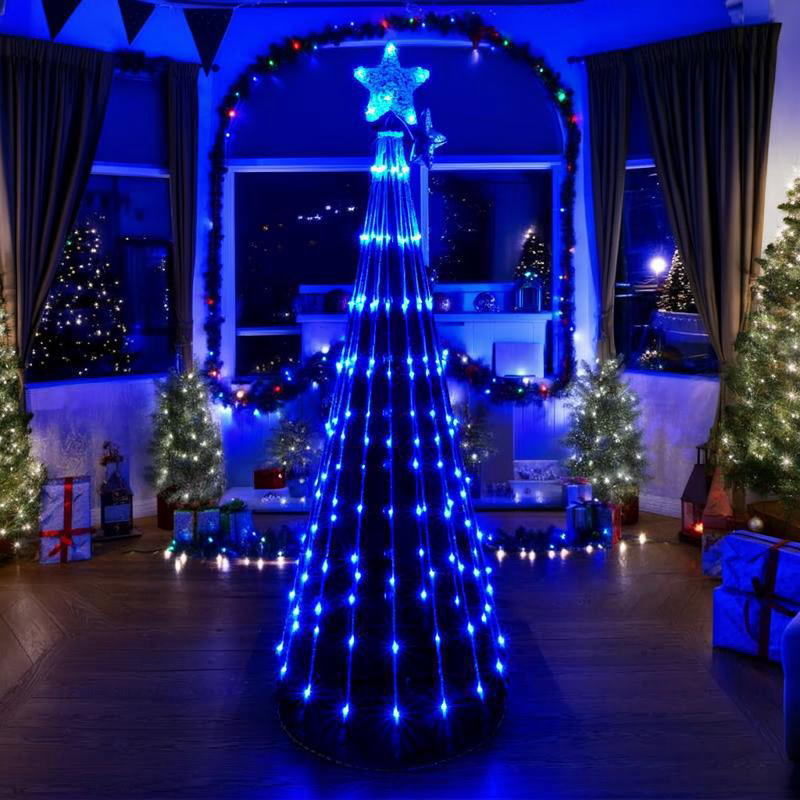 LEDコーンツリー（ブルー） 150cm WG-1319BL クリスマス イルミネーション