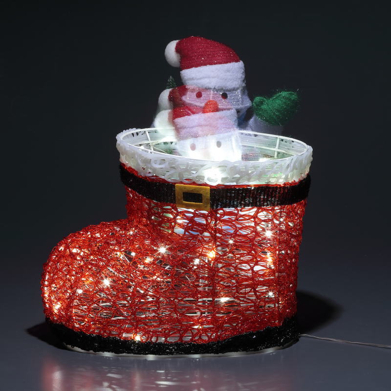ムービングクリスタル ブーツスノーマン WG-24312SN クリスマス イルミネーション