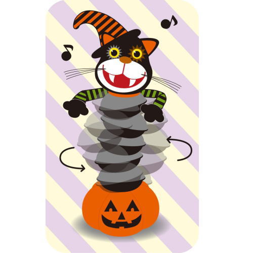 くねくねキャット ハロウィン HW-1728