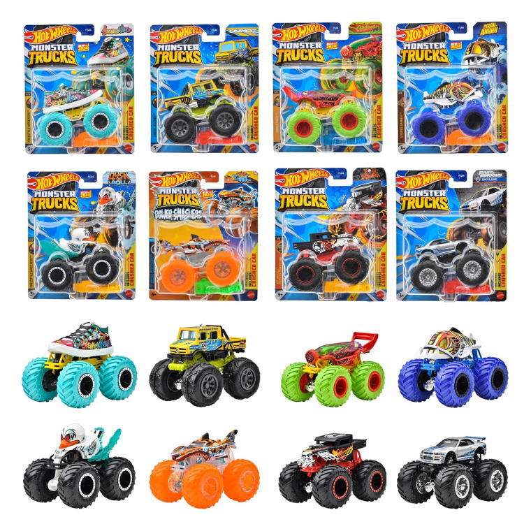 Rakuten - 【6BOXセット（計48台）】ホットウィール モンスタートラック 1:64アソート 1BOX 8台入り ミニカー 車 マテル 984K-FYJ44 まとめ買い 業務用 景品 イベント 卸 セット販売